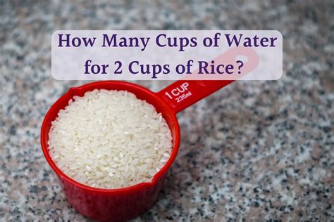 How Many Cups Of Water For 2 Cups Of Rice